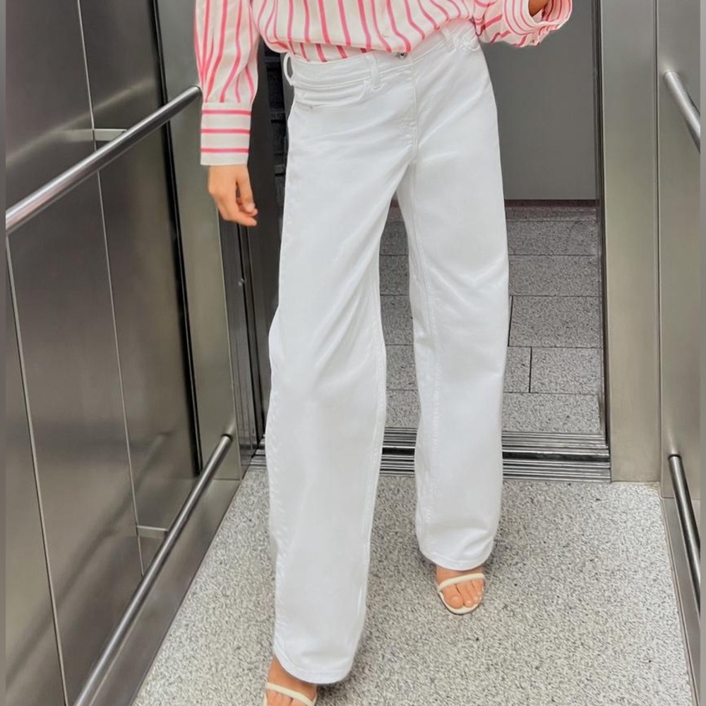 Zara NWT white balloon jeans XS 0 / 2